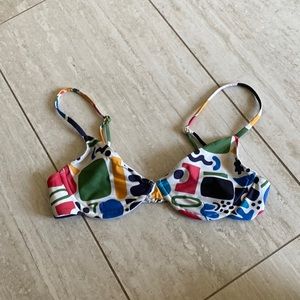 Beach Riot geometrical print bikini top